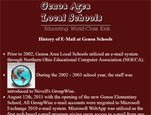 Tablet Screenshot of genoaschools.org